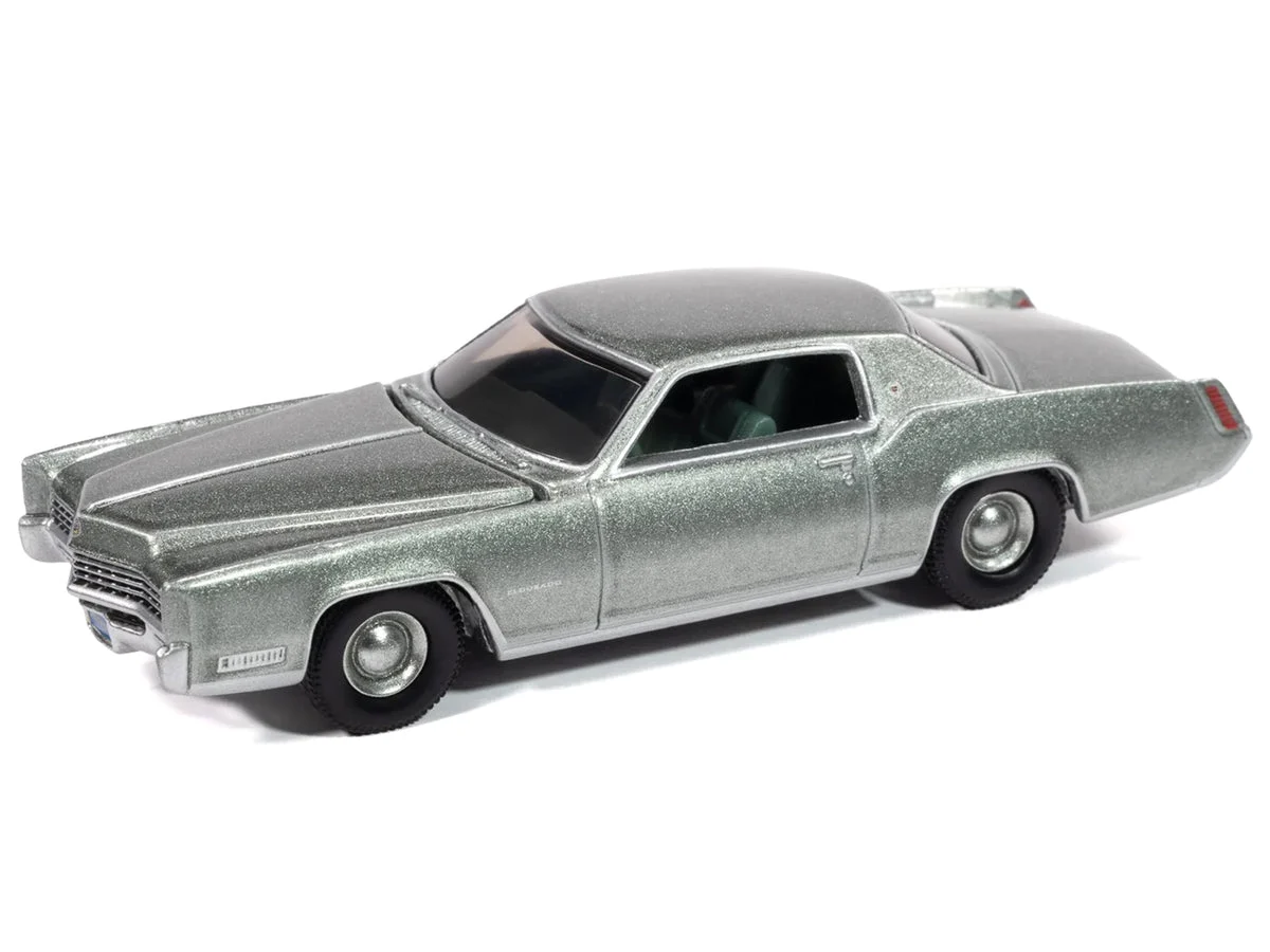 1967 Cadillac Eldorado Crystal Firemist Metallic with Green Interior "Luxury Cruisers" Series 1/64 Diecast Model Car by Auto World - Autoworld