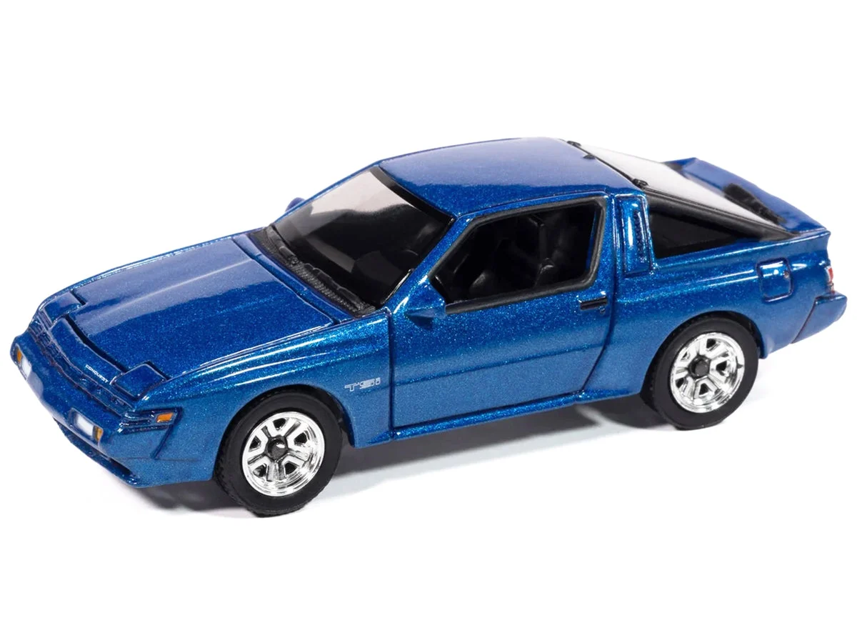 1988 Chrysler Conquest TSi Bright Blue Metallic "Modern Muscle" Series 1/64 Diecast Model Car by Auto World - Autoworld