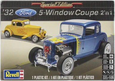 Revell 85-4228 1932 Ford 5 Window Coupe 2n1 1/25 Scale Model Kit