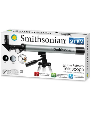 NSI International 22242 Smithsonian 40mm Refractor Telescope - Natural Science Industries