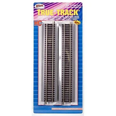 Atlas Model Railroad 450 HO True Track 9" Straight Section 4 Pack