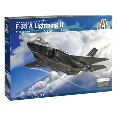 Italeri 1409 F-35A Lightning II CTOL Jet Fighter 1/72 Scale Model Kit