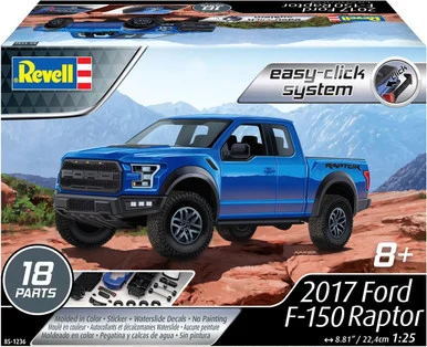 Revell 85-1236 2017 Ford F-150 Raptor 1/25 Scale EasyClick Model Kit