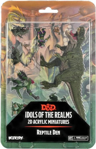 Wizkids 94521 Dungeons & Dragons Idols of the Realms: 2D Scales & Tails - Reptile Den