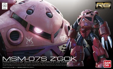 Bandai 5061601 Mobile Suit #16 MSM-07S Z'Gok Principality Of Zeon Char Aznables's RG 1/144 Plastic Model Kit