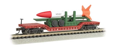 Bachmann 71391 N 52' Center Depressed Flat Car w/ Missile