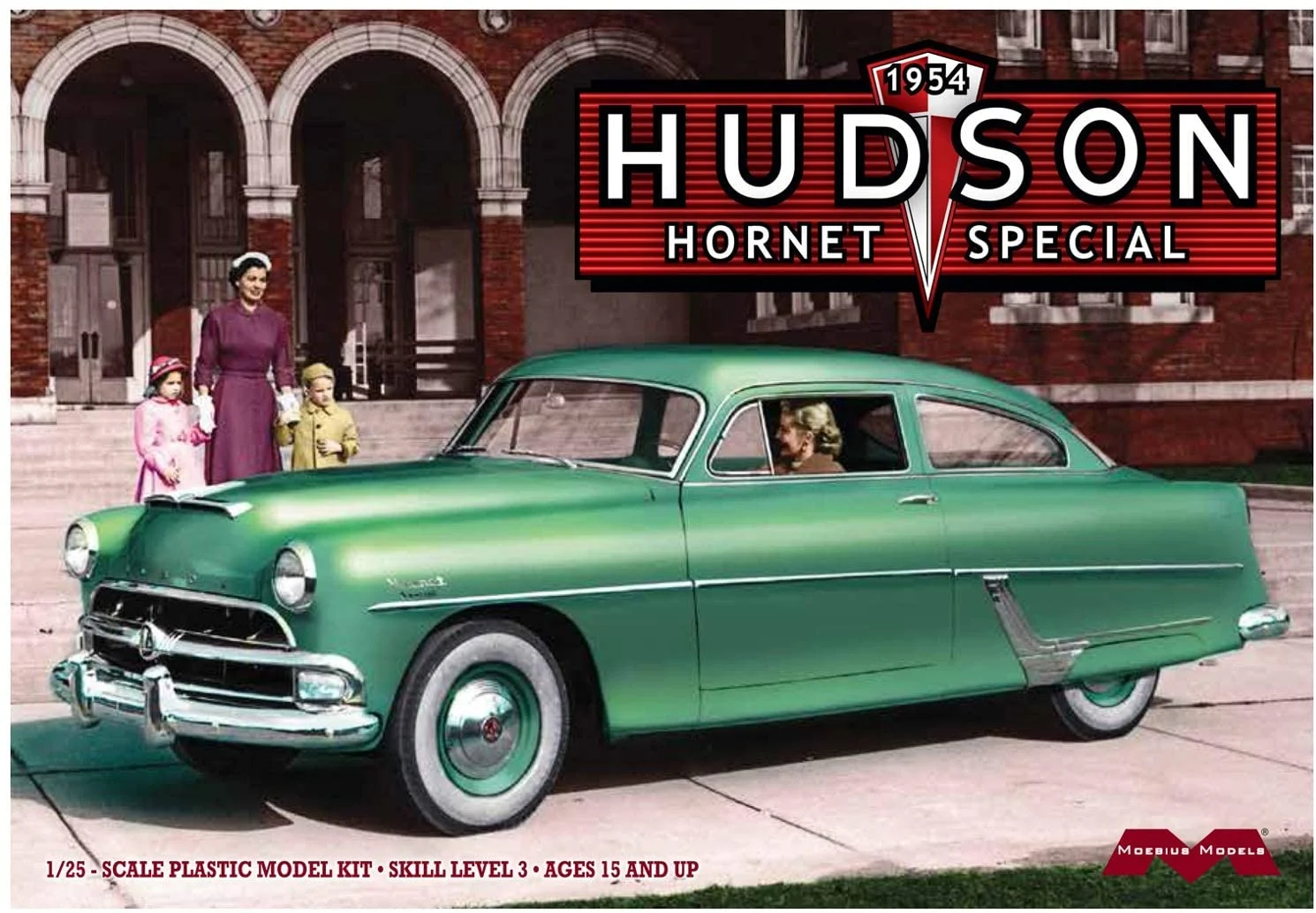 1954 Hudson Hornet Club Special 1:25 Scale Model Kit - Moebius Models
