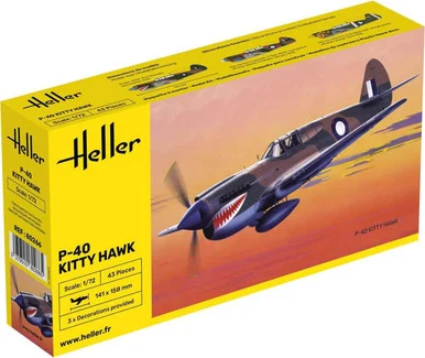 Heller 80266 P-40E Kittyhawk 1/72 Scale Model Kit