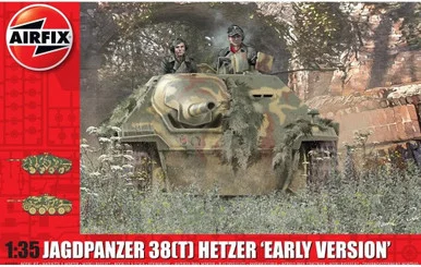 Airfix A1355 Airfix JagdPanzer 38 Tonne Hetzer Early Version 1/35 Scale Model Kit - Airfix Models
