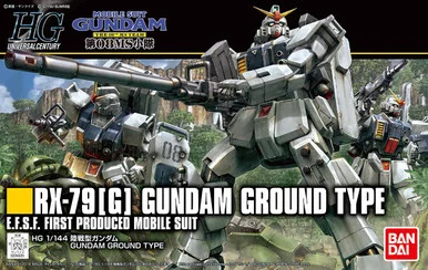 Bandai 5059169 #210 RX-79G Gundam Ground Type E.F.S.F. First Production Mobile Suit HG 1/144 Scale Model Kit