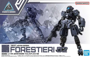 Bandai 5063937 30MM #47 eEXM-S02M Forestieri 02 1/144 Scale Model Kit