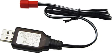 Hobbywurks HBYE2503 USB Charger 7.2v 250mAh JST, 1 Piece