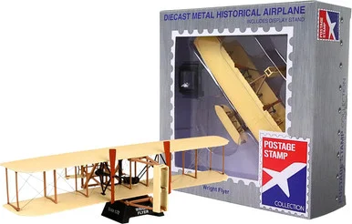 Daron Worldwide Trading PS5555 Wright Flyer 1/72 Diecast Model - Postage Stamp Collection