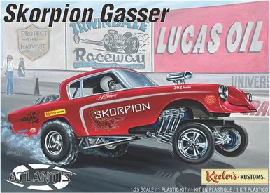 Atlantis Models 13102 Keeler's Kustoms 1953 Studebaker Funny Car 1/25 Scale Model Kit