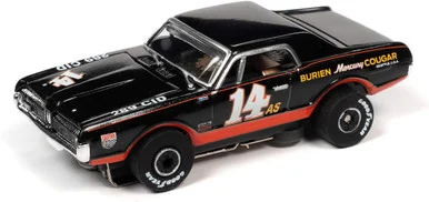 Auto World SC357-3B Thunderjet Ultra-G 1967 Black Mercury Cougar HO Scale Slot Car