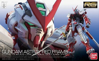 Bandai 5061618 #19 Gundam Astray Red Frame Lowe Gueles Use Mobile Suit MBF-P02 RG 1/144 Scale Model Kit