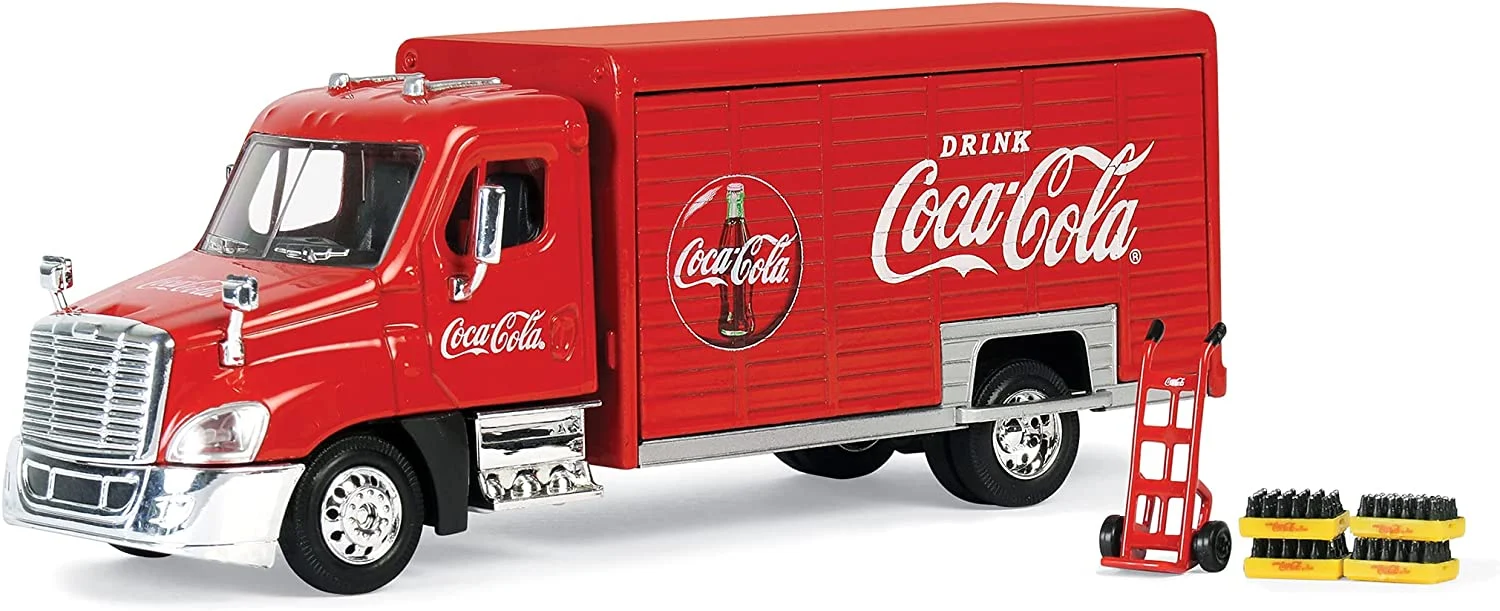 Beverage Delivery Truck “Coca Cola” (Red) 1/50 Scale Diecast Model - Motor City Classics