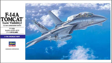 Hasegawa E2 00532 F-14A Tomcat Low Visibility USN Fighter 1/72 Scale Model Kit