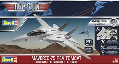 Revell 85-1268 F -14 Tom Cat Top Gun Maverick 1/72 Scale EasyClick Model Kit