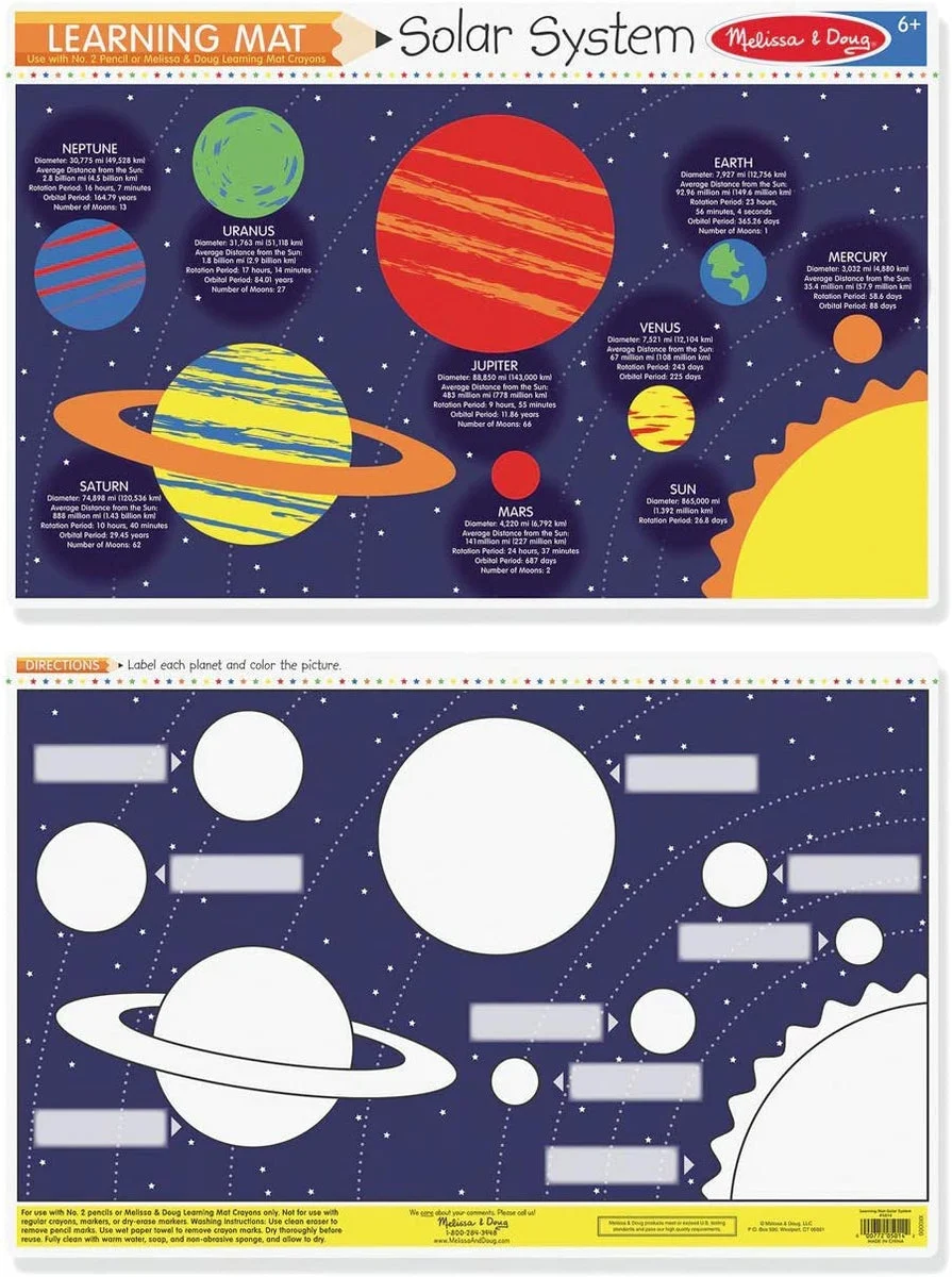 Solar System Learning Mat - Melissa & Doug, LLC