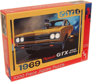 AMT AWAC009/12 1969 Plymouth GTX Hardtop Pro Street 1000 Piece Jigsaw Puzzle