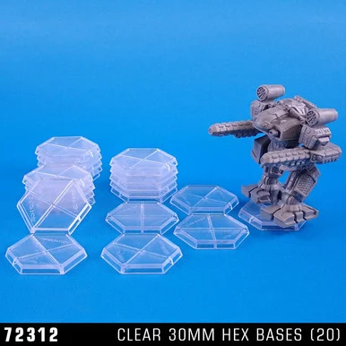 72312 - Bases: Hex Bases, Clear