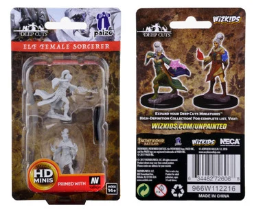 Wizkids 72606 Pathfinder Deep Cuts Unpainted Miniatures: Elf Female Sorcerer
