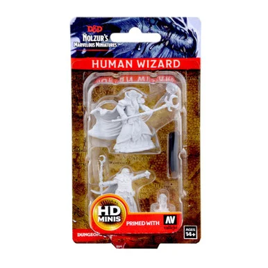 Wizkids 72618 Dungeons & Dragons Nolzur`s Marvelous Unpainted Miniatures: Human Male Wizard