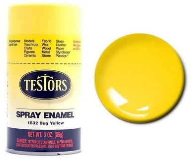 Testors 1632 Bug Yellow Enamel Spray 3oz