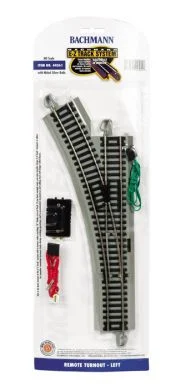 Bachmann 44561 HO Nickel Silver EZ Remote Turnout Left