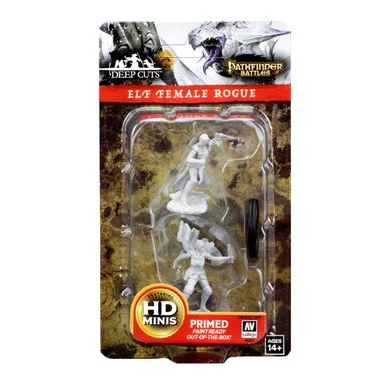 Wizkids 73187 Pathfinder Deep Cuts Unpainted Miniatures: Elf Female Rogue