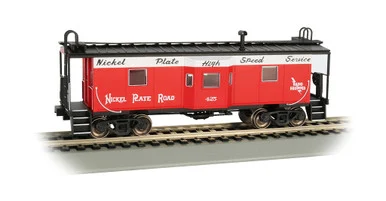 Bachmann 73202 HO Bay Window Caboose w/Roof Walk, NKP