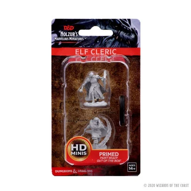 Wizkids 73205 Dungeons & Dragons Nolzur's Marvelous Unpainted Miniatures: Elf Male Cleric