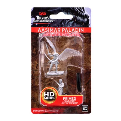 Wizkids 73343 Dungeons & Dragons Nolzur`s Marvelous Unpainted Miniatures: Aasimar Female Paladin