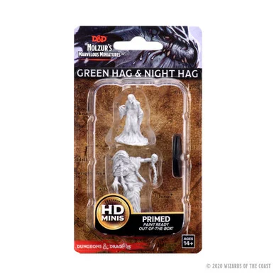 Wizkids 73402 Dungeons & Dragons Nolzur`s Marvelous Unpainted Miniatures: Green Hag & Night Hag