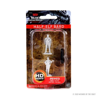 Wizkids 73538 Dungeons & Dragons Nolzur's Marvelous Unpainted Miniatures: Female Half-Elf Bard
