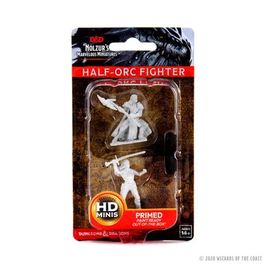 Wizkids 73542 Dungeons & Dragons Nolzur`s Marvelous Unpainted Miniatures: Half-Orc Female Fighter