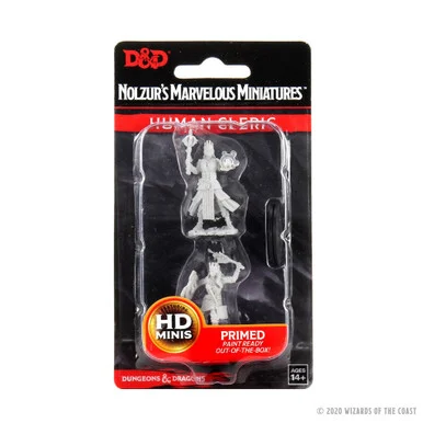 Wizkids 73671 Dungeons & Dragons Nolzur`s Marvelous Unpainted Miniatures: Female Human Cleric
