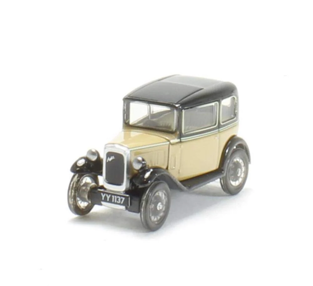 Austin 7 RN Saloon Fawn 1:76 (OO) Scale Model - Oxford Diecast