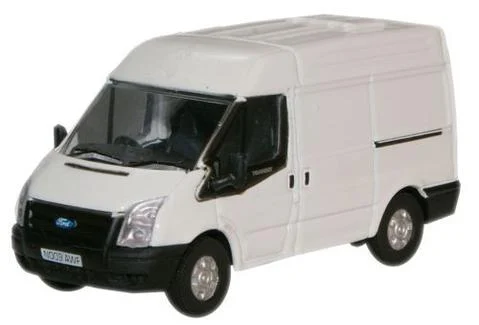 Ford Transit Medium Roof 2006 (Frozen White), 1/76 (OO) Scale Diecast Model - Oxford Diecast