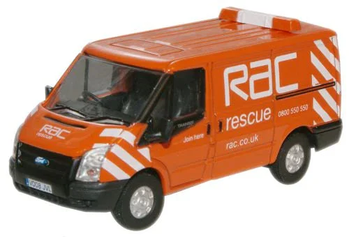 Ford Transit Low Roof Roadside Assistance & Recovery (Orange) 1:76 (OO) Scale Model - Oxford Diecast
