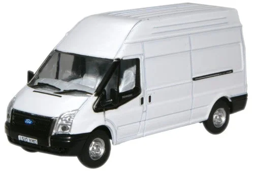 Ford Transit Long Wheelbase High Roof (Frozen White) 1:76 (OO) Scale Model - Oxford Diecast