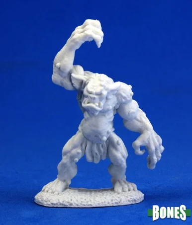 Reaper Miniatures 77004 Cave Troll 25mm Figures - Reaper Bones