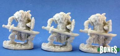 Reaper Miniatures 77019 Orc Swordsman (3) 25mm Figures - Reaper Bones