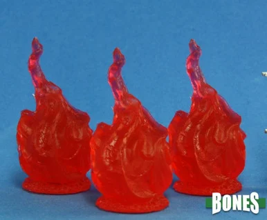 Reaper Miniatures 77081 Burning Sphere (3) 25mm Figures - Reaper Bones