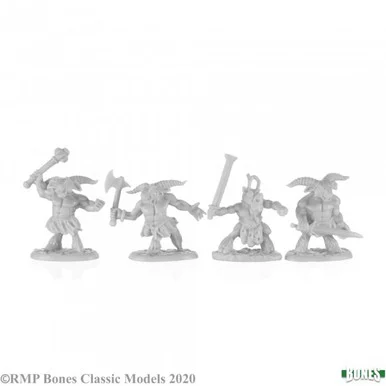 Reaper Miniatures 77680 Minitaurs (4) 25mm Figures - Reaper Bones