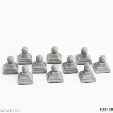 Reaper Miniatures 77734 Graveyard Finial: Orbs (10) 25mm Figures - Reaper Bones