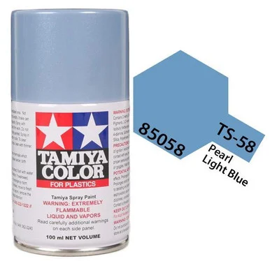 Tamiya 85058 TS-58 Pearl Light Blue Spray Lacquer 100ml