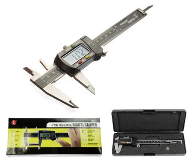 6" LCD Digital Caliper with Extra Battery and Case - Sona Enterprises
