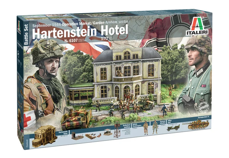Hartenstein Hotel Operation Market Garden 1944 WWII 1/72 Scale Battle Set - Italeri